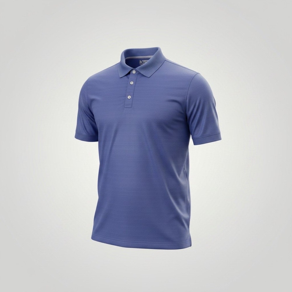 Bermuda Sands Polo Shirt Men Large Blue Wick Away Performance Golf Athletic